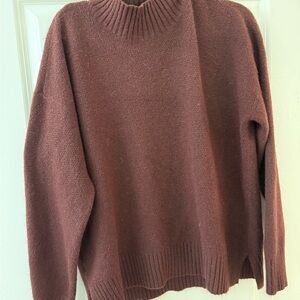 LOFT Rich Brown Knit Sweater